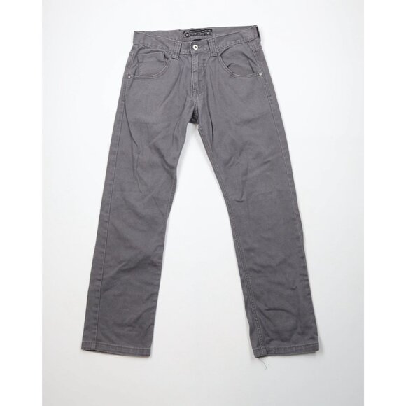 Vintage 90s Y2K Southpole Mens 32x30 Faded Straight Leg Denim Jeans Gray Cotton